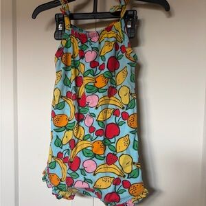 Old Navy Light Blue Fruit-Print Baby Bubble Romper